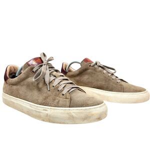 Good Man Brand Italian Made Low Top Casual Suede Lace Up Sneakers US 9
